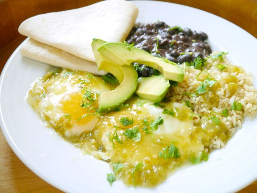Salsa Verde Poached Eggs with Balck Beans | Cook Better Than Most Restaurants